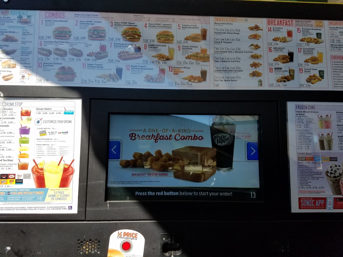 Sonic Drive-In Photo Menu 8