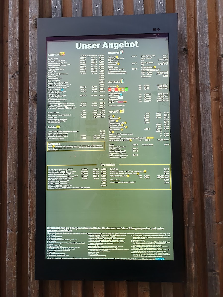 McDonald's Photo Menu 1