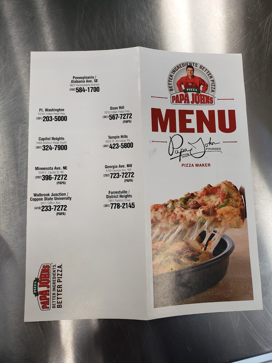 Papa Johns Pizza Photo Menu 4