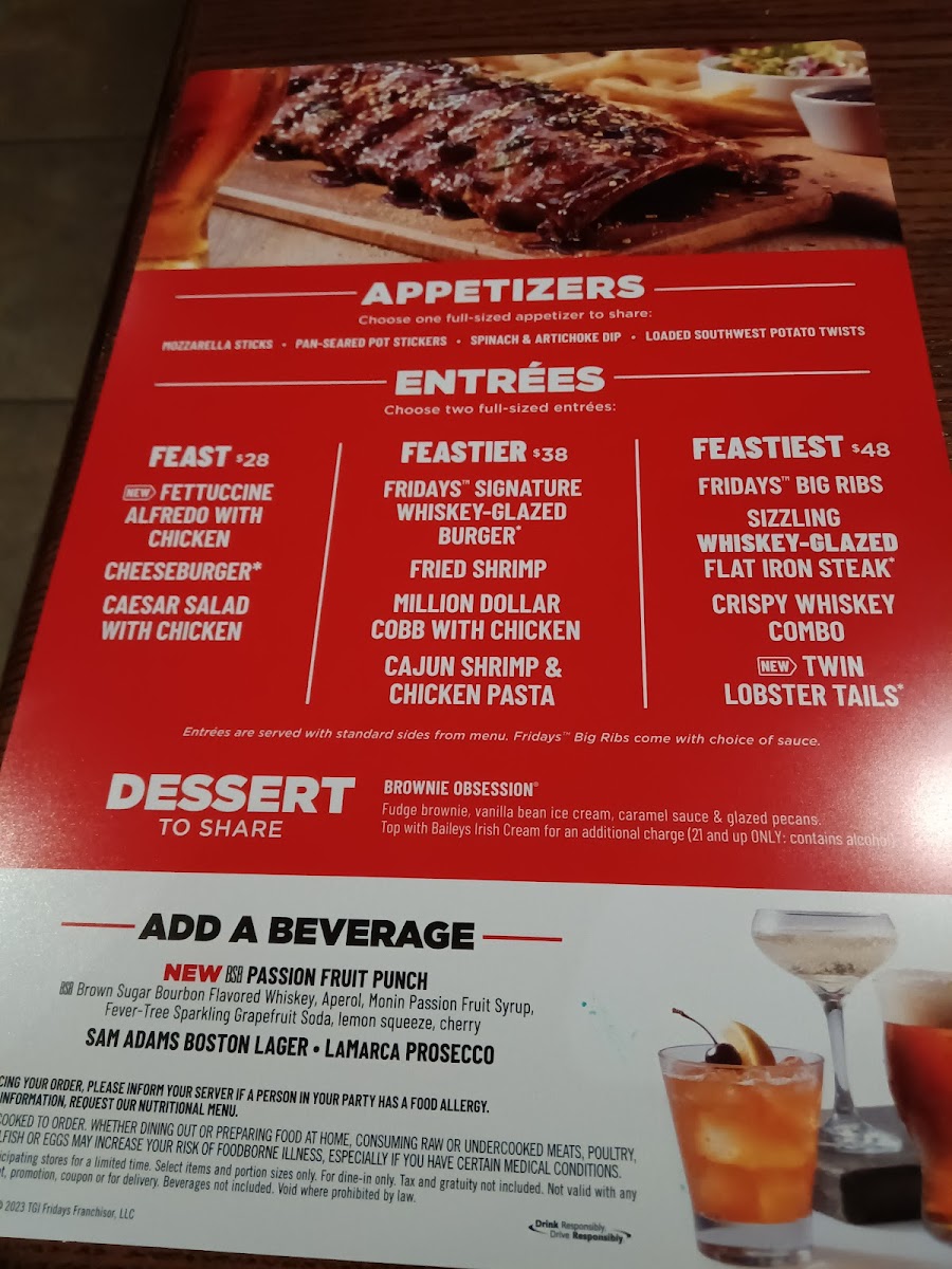 TGI Fridays Photo Menu 3