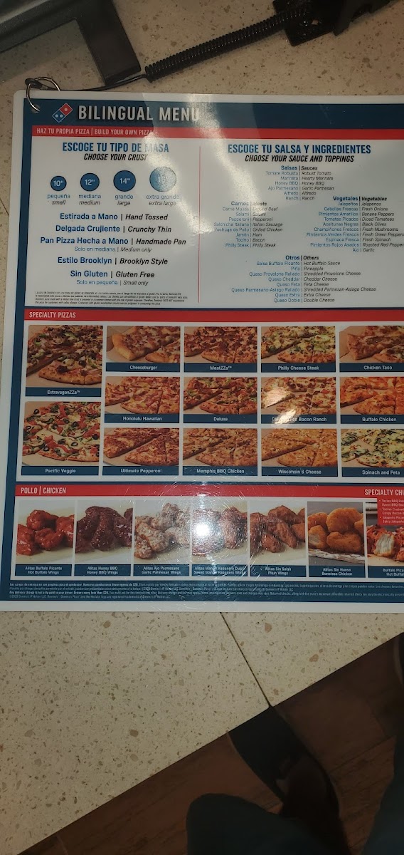 Domino's Pizza Photo Menu 3