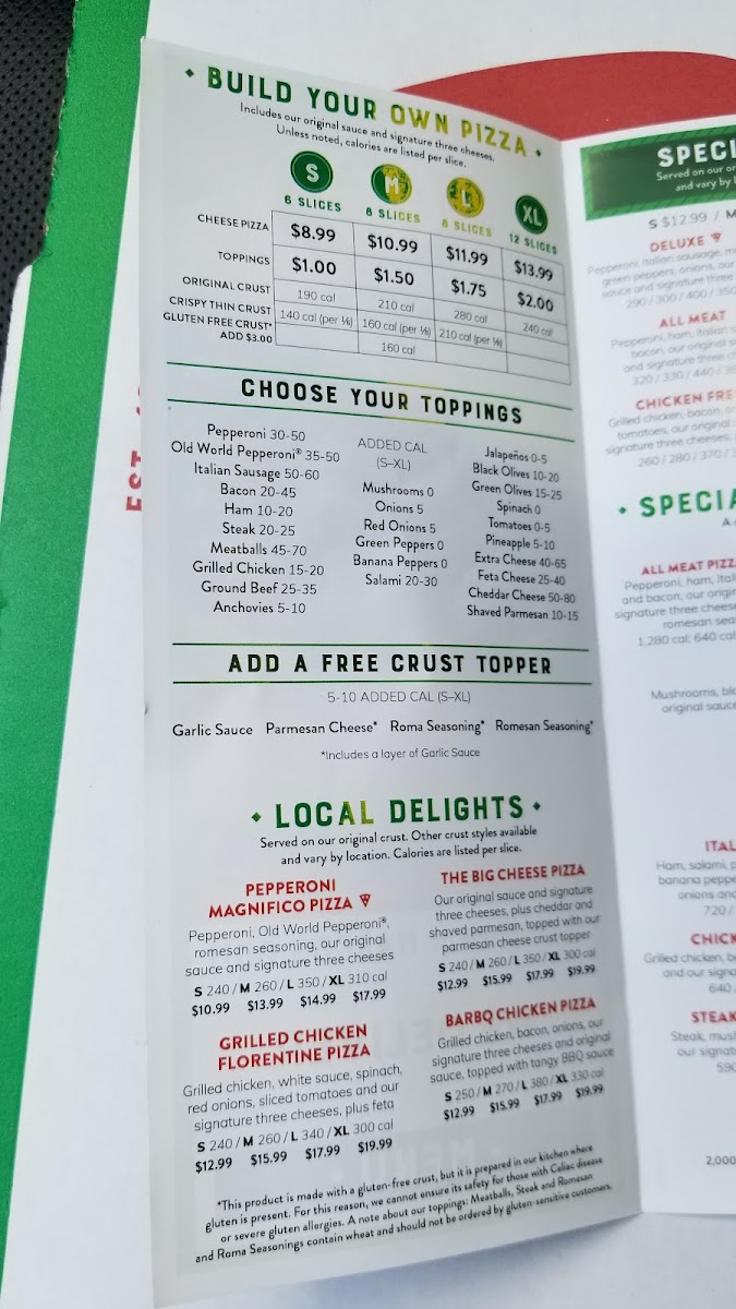 Marco's Pizza Photo Menu 2