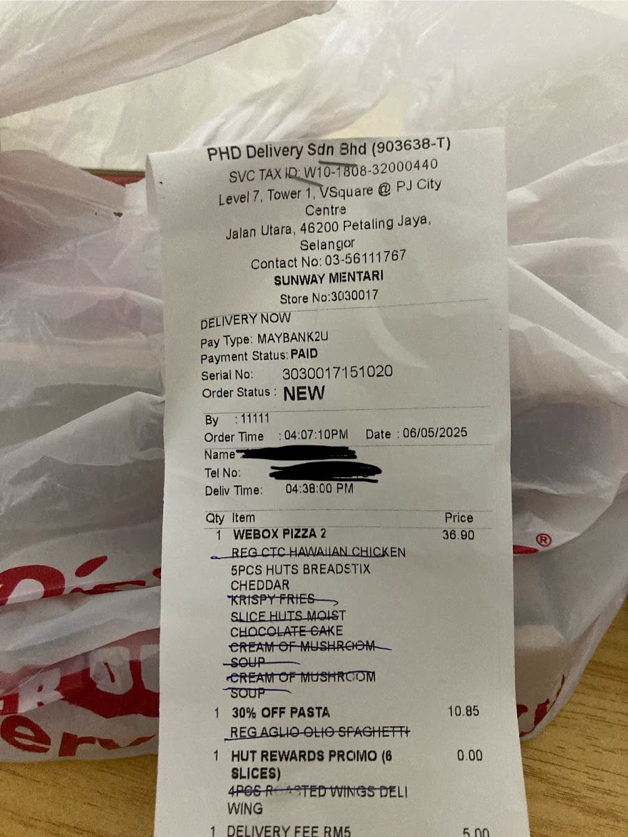 Pizza Hut Photo Menu 7