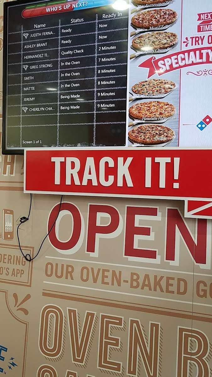 Domino's Pizza Photo Menu 2