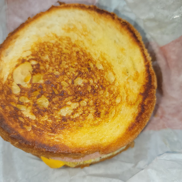 Grilled Sourdough Swiss Breakfast Sandwich