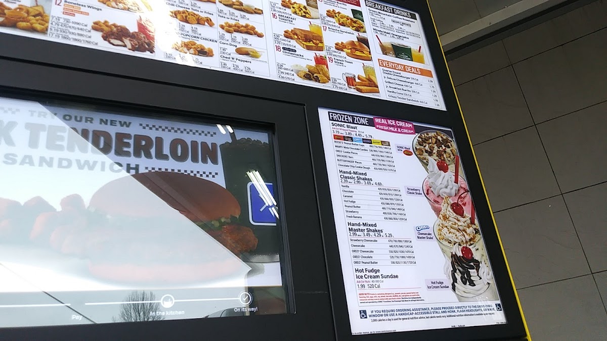 Sonic Drive-In Photo Menu 2