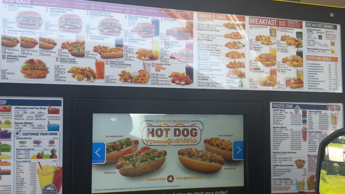 Sonic Drive-In Photo Menu 3
