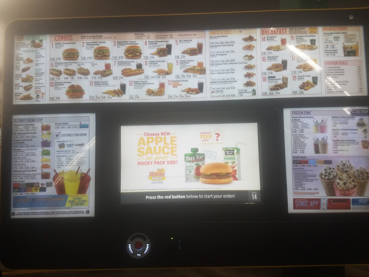 Sonic Drive-In Photo Menu 4