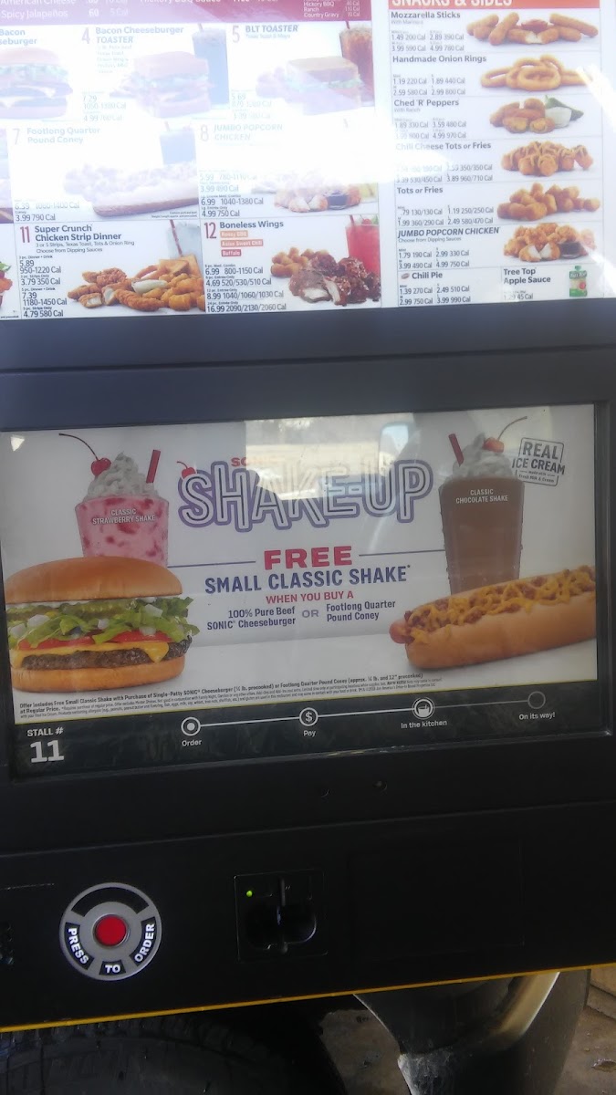 Sonic Drive-In Photo Menu 5