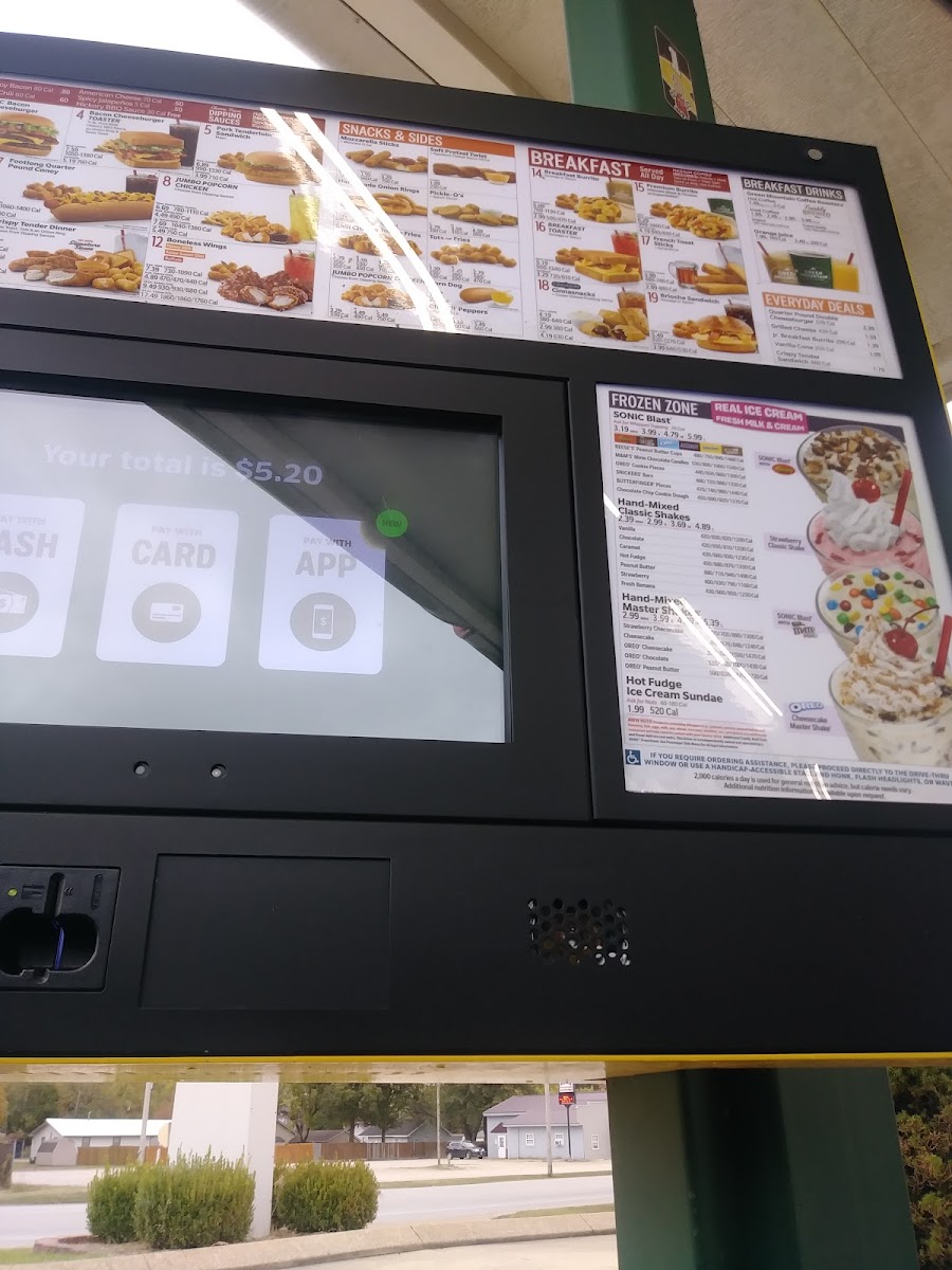 Sonic Drive-In Photo Menu 7