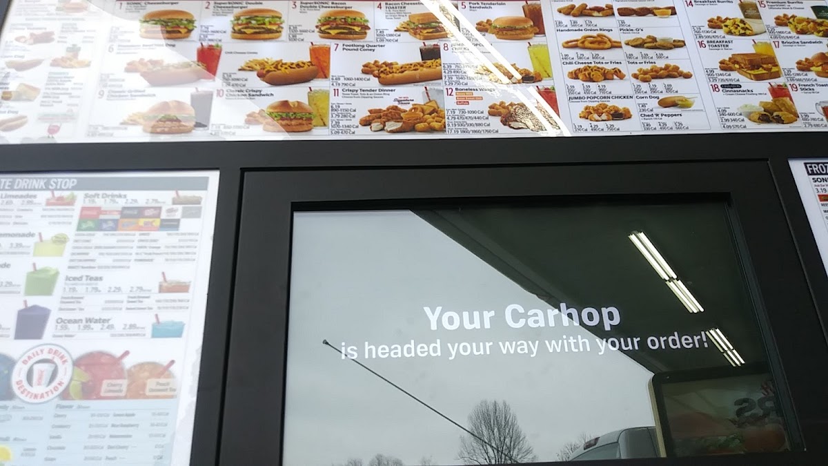 Sonic Drive-In Photo Menu 8