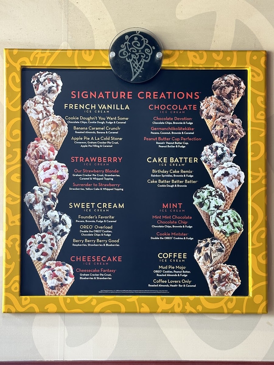 Cold Stone Creamery Photo Menu 5