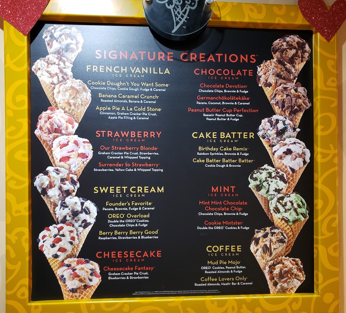 Cold Stone Creamery Photo Menu 8