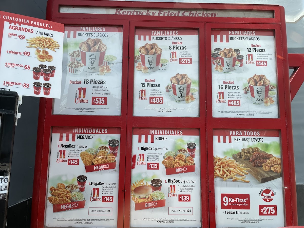 KFC Photo Menu 1
