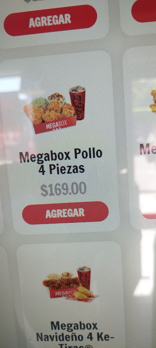 KFC Photo Menu 4
