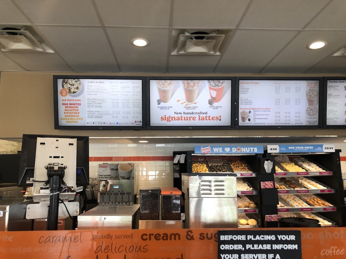 Dunkin' Photo Menu 1