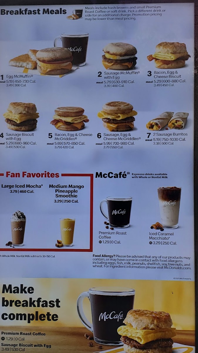 McDonald's Photo Menu 1