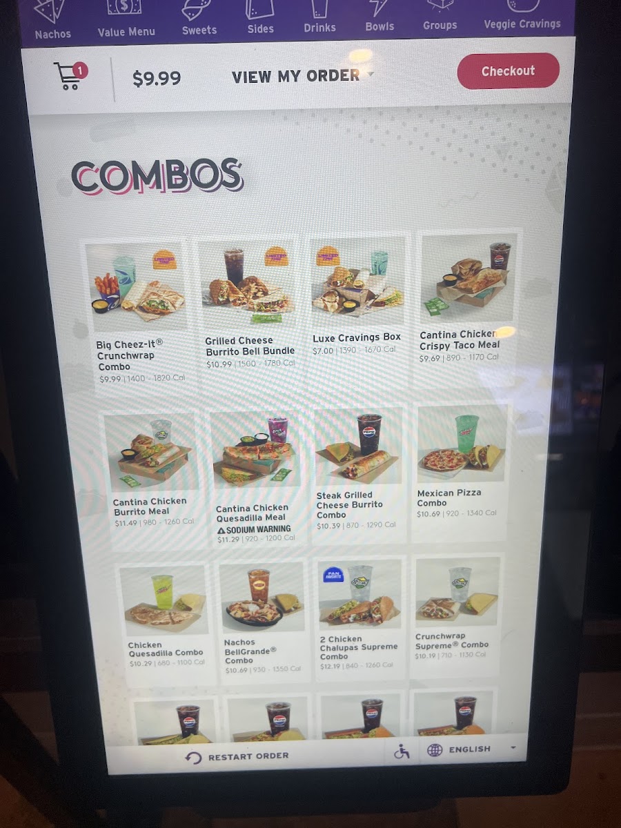 Taco Bell Photo Menu 2